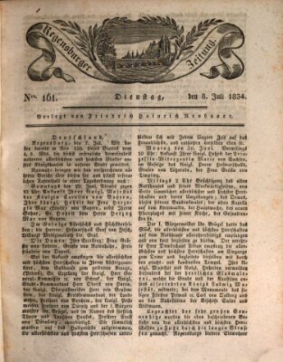 Regensburger Zeitung Dienstag 8. Juli 1834