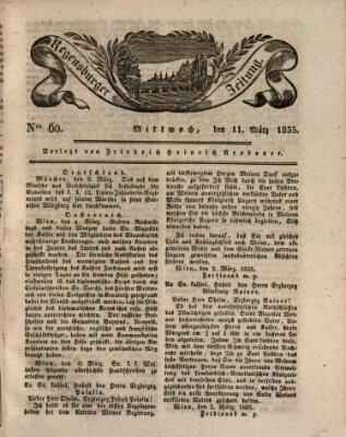 Regensburger Zeitung Mittwoch 11. März 1835