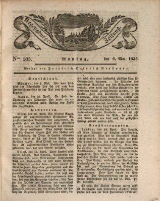 Regensburger Zeitung Montag 4. Mai 1835