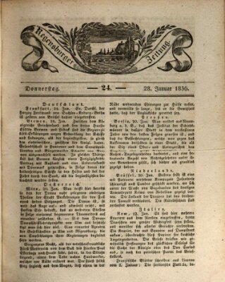 Regensburger Zeitung Donnerstag 28. Januar 1836