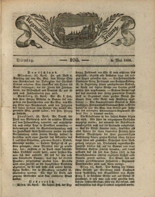 Regensburger Zeitung Dienstag 3. Mai 1836