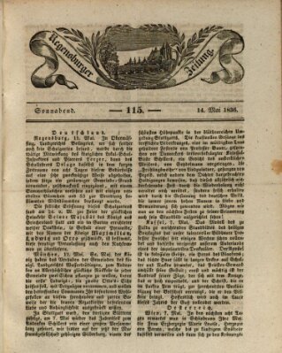 Regensburger Zeitung Samstag 14. Mai 1836