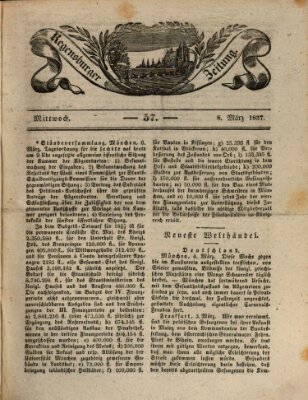 Regensburger Zeitung Mittwoch 8. März 1837