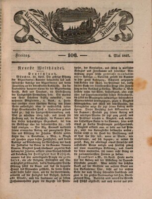 Regensburger Zeitung Freitag 5. Mai 1837