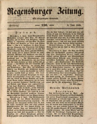 Regensburger Zeitung Freitag 8. Juni 1838