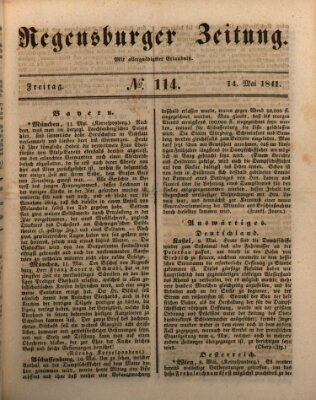 Regensburger Zeitung Freitag 14. Mai 1841