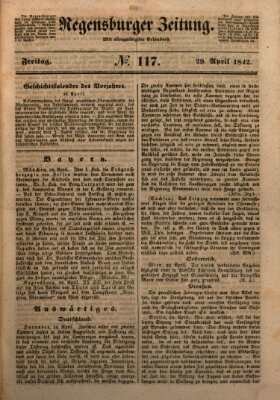Regensburger Zeitung Freitag 29. April 1842