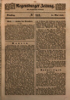 Regensburger Zeitung Dienstag 24. Mai 1842