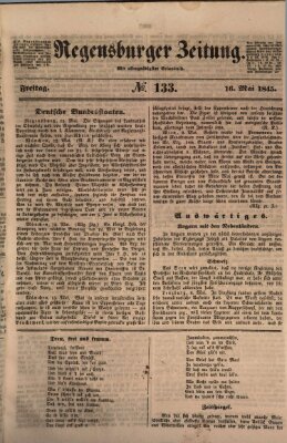 Regensburger Zeitung Freitag 16. Mai 1845