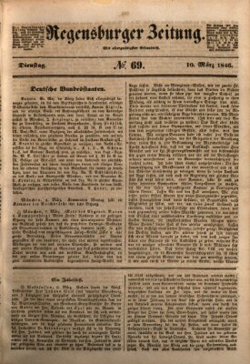 Regensburger Zeitung Dienstag 10. März 1846