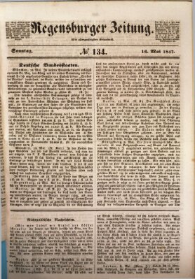 Regensburger Zeitung Sonntag 16. Mai 1847