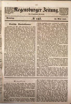 Regensburger Zeitung Sonntag 30. Mai 1847