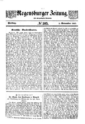 Regensburger Zeitung Freitag 5. November 1847