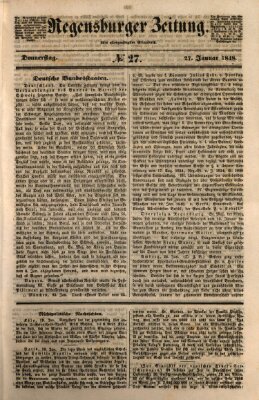 Regensburger Zeitung Donnerstag 27. Januar 1848