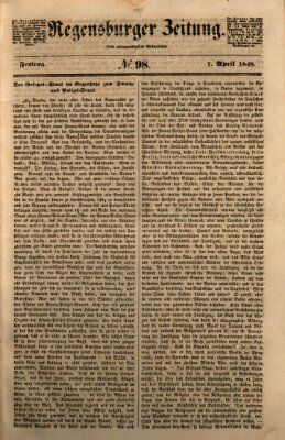 Regensburger Zeitung Freitag 7. April 1848