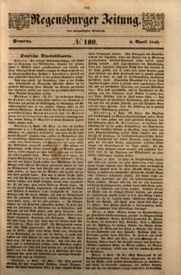 Regensburger Zeitung Sonntag 9. April 1848