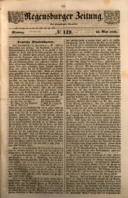Regensburger Zeitung Montag 29. Mai 1848