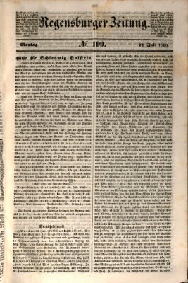 Regensburger Zeitung Montag 22. Juli 1850