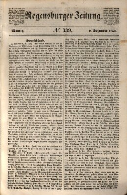 Regensburger Zeitung Montag 9. Dezember 1850