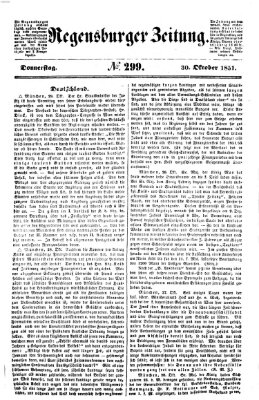 Regensburger Zeitung Donnerstag 30. Oktober 1851
