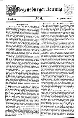 Regensburger Zeitung Dienstag 6. Januar 1852