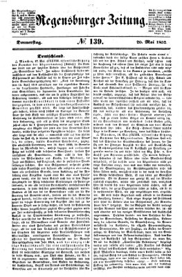 Regensburger Zeitung Donnerstag 20. Mai 1852