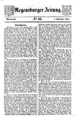 Regensburger Zeitung Mittwoch 2. Februar 1853