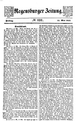 Regensburger Zeitung Freitag 13. Mai 1853