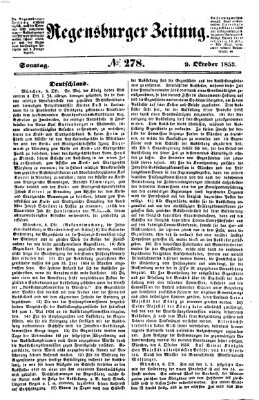 Regensburger Zeitung Sonntag 9. Oktober 1853