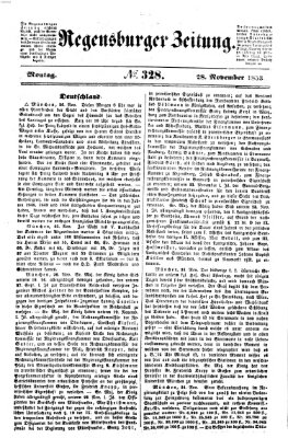 Regensburger Zeitung Montag 28. November 1853