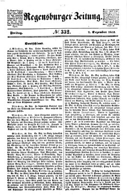 Regensburger Zeitung Freitag 2. Dezember 1853