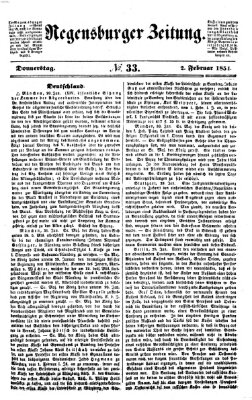 Regensburger Zeitung Donnerstag 2. Februar 1854