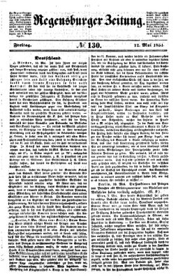 Regensburger Zeitung Freitag 12. Mai 1854