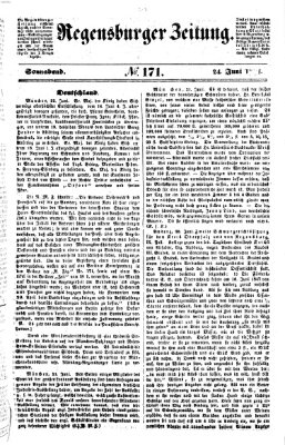 Regensburger Zeitung Samstag 24. Juni 1854
