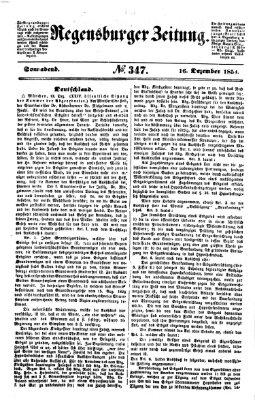 Regensburger Zeitung Samstag 16. Dezember 1854