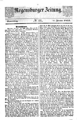 Regensburger Zeitung Donnerstag 11. Januar 1855