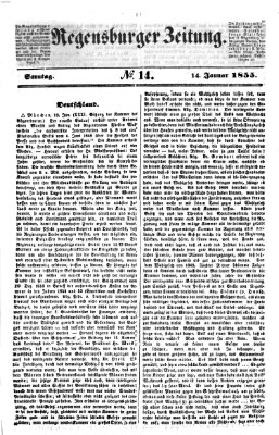Regensburger Zeitung Sonntag 14. Januar 1855