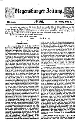 Regensburger Zeitung Mittwoch 28. März 1855