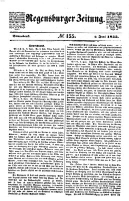 Regensburger Zeitung Samstag 9. Juni 1855