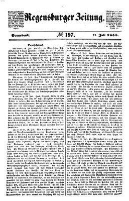 Regensburger Zeitung Samstag 21. Juli 1855
