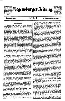 Regensburger Zeitung Donnerstag 6. September 1855