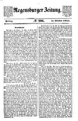 Regensburger Zeitung Freitag 26. Oktober 1855