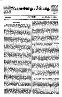 Regensburger Zeitung Montag 29. Oktober 1855
