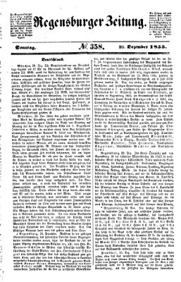 Regensburger Zeitung Sonntag 30. Dezember 1855