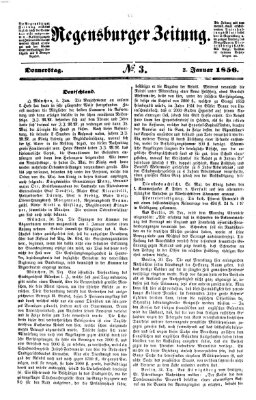 Regensburger Zeitung Donnerstag 3. Januar 1856