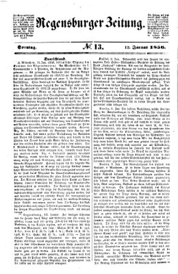 Regensburger Zeitung Sonntag 13. Januar 1856
