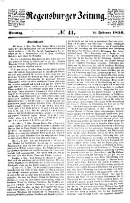Regensburger Zeitung Sonntag 10. Februar 1856