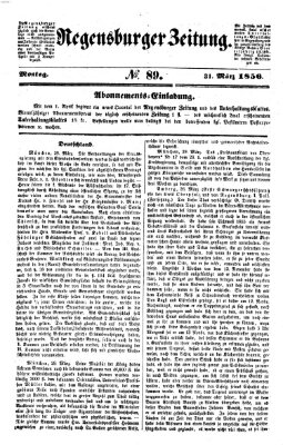 Regensburger Zeitung Montag 31. März 1856
