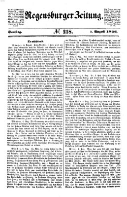 Regensburger Zeitung Samstag 9. August 1856