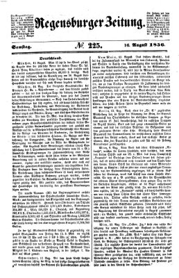 Regensburger Zeitung Samstag 16. August 1856